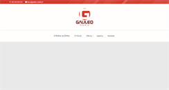 Desktop Screenshot of galileo-studio.pl