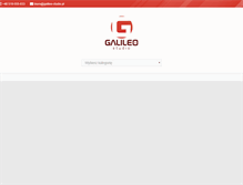 Tablet Screenshot of galileo-studio.pl
